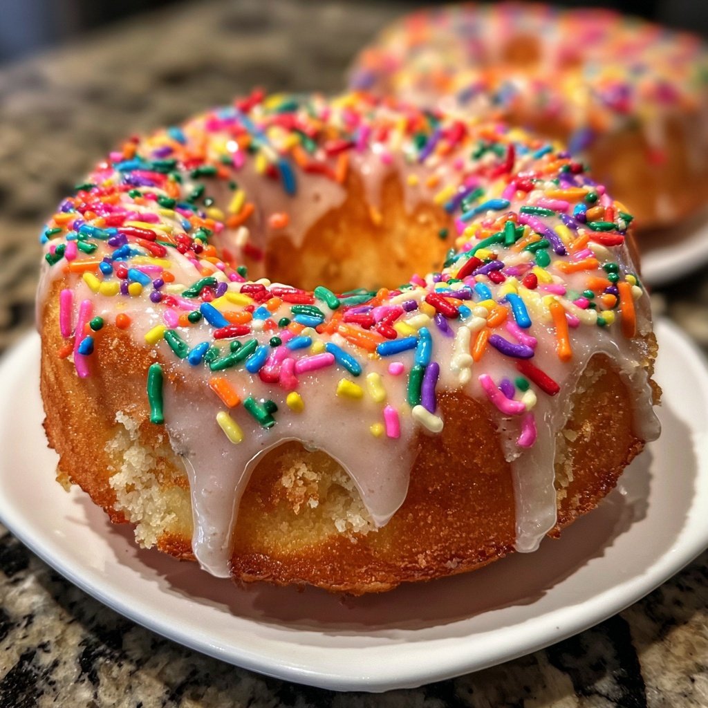 Geburtstagskuchen mit Streuseln