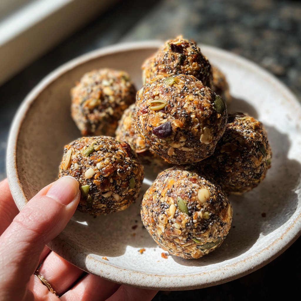 Protein Bällchen mit Chiasamen