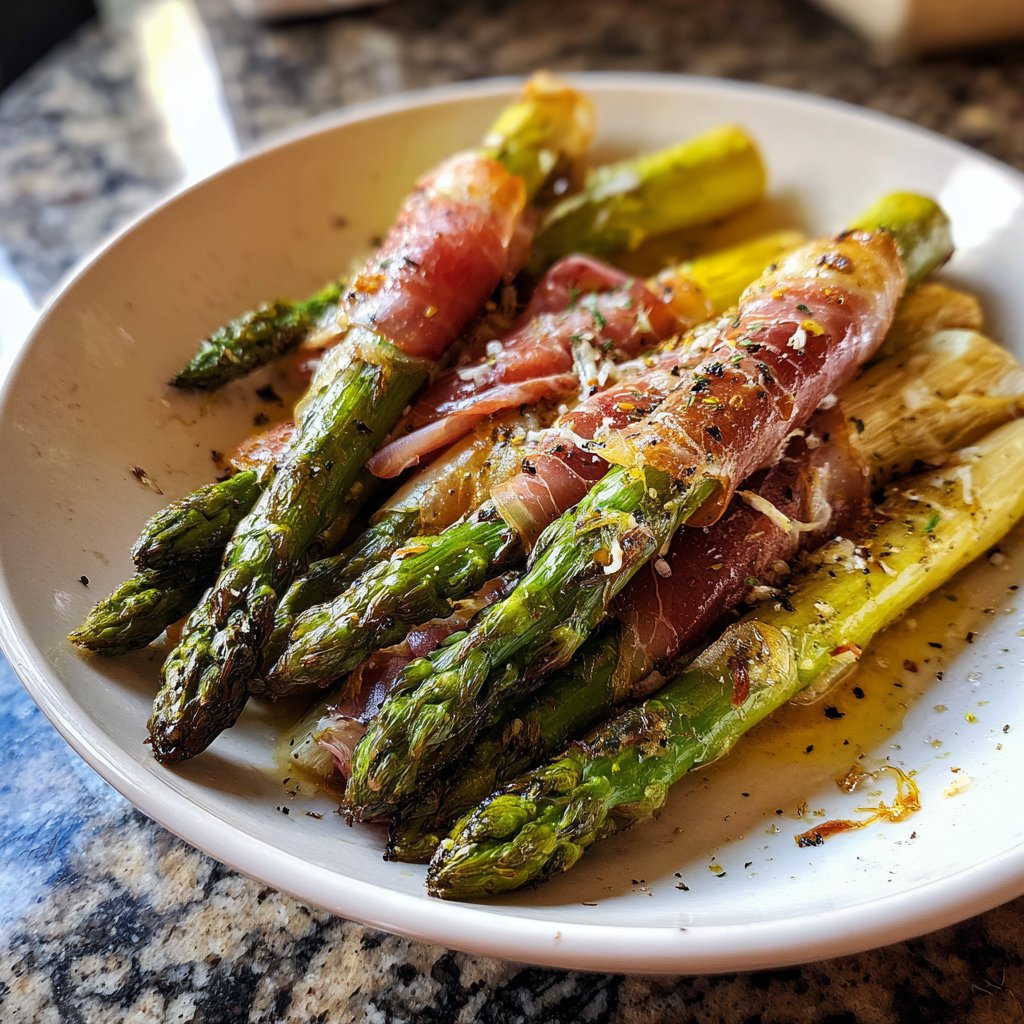 Grüner Spargel Mit Schinken