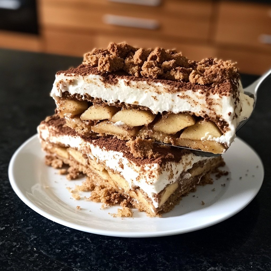 Bratapfel Spekulatius Tiramisu