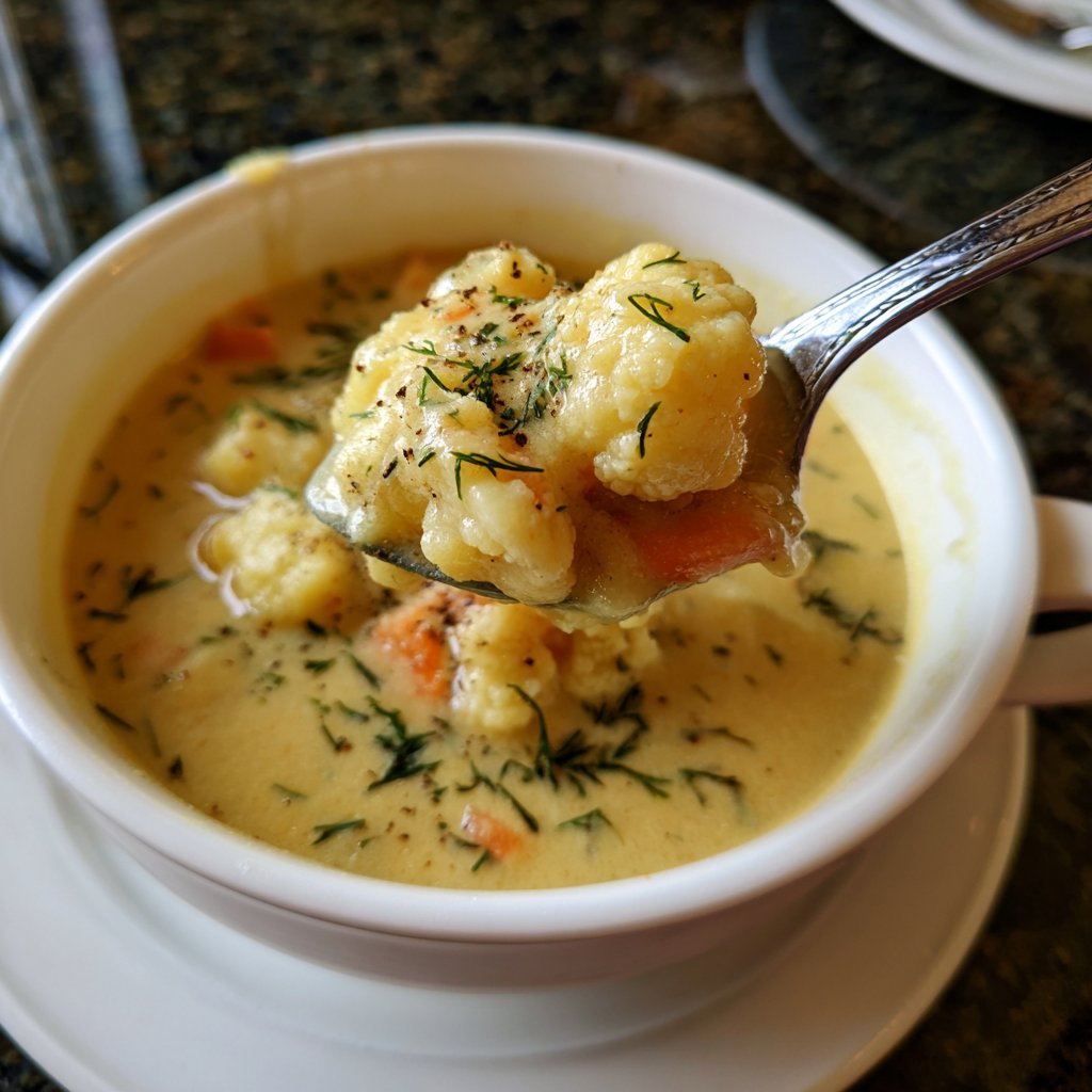 Blumenkohlsuppe mit Kartoffeln