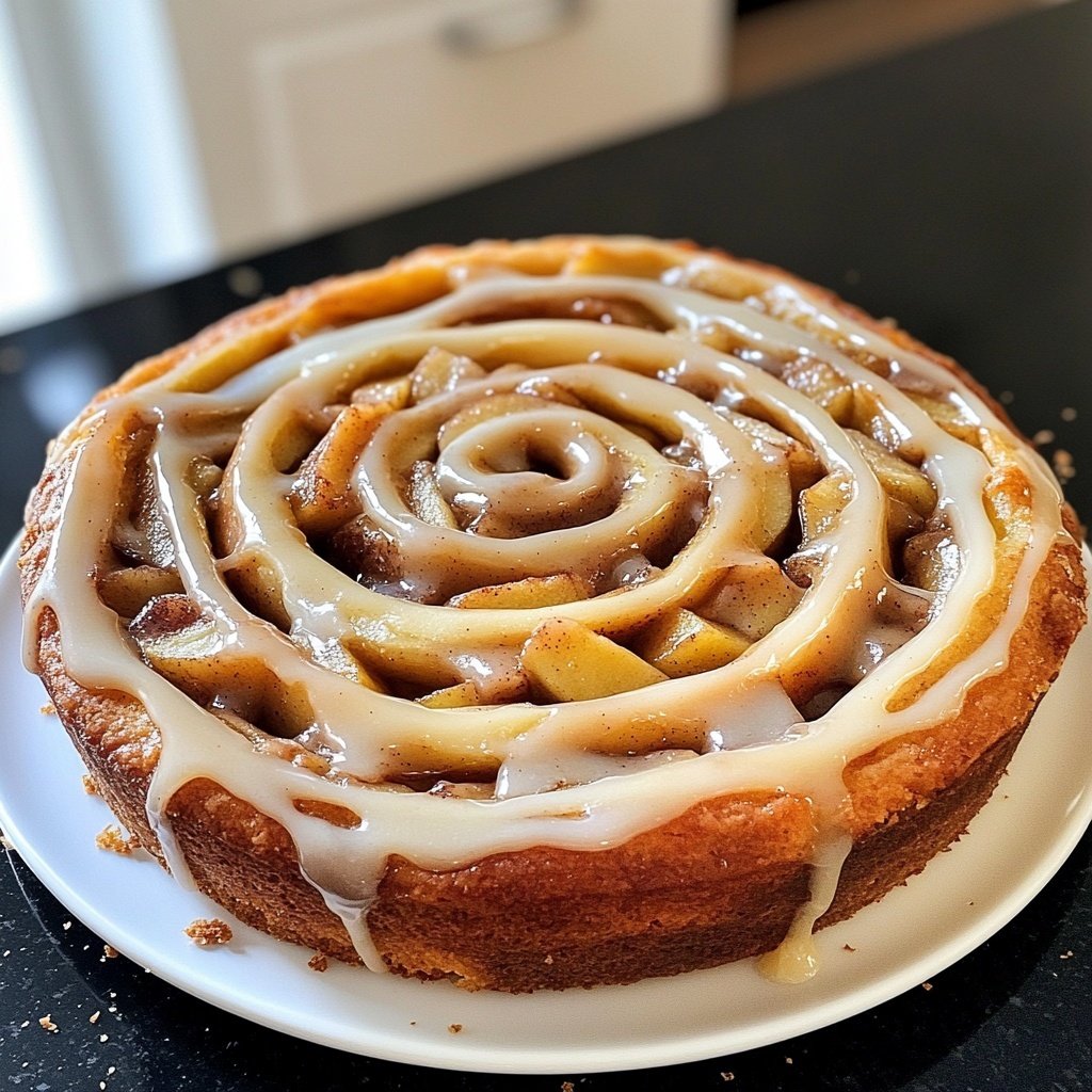Saftiger Zimtschnecken-Apfelkuchen