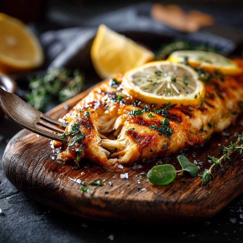 Gesund & Leicht Zitronen-Gegrillter Fisch