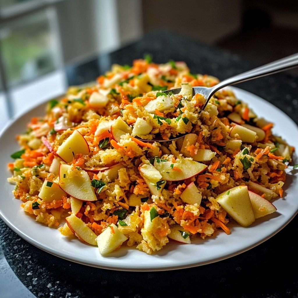 Chinakohl-Salat mit Möhre und Apfel