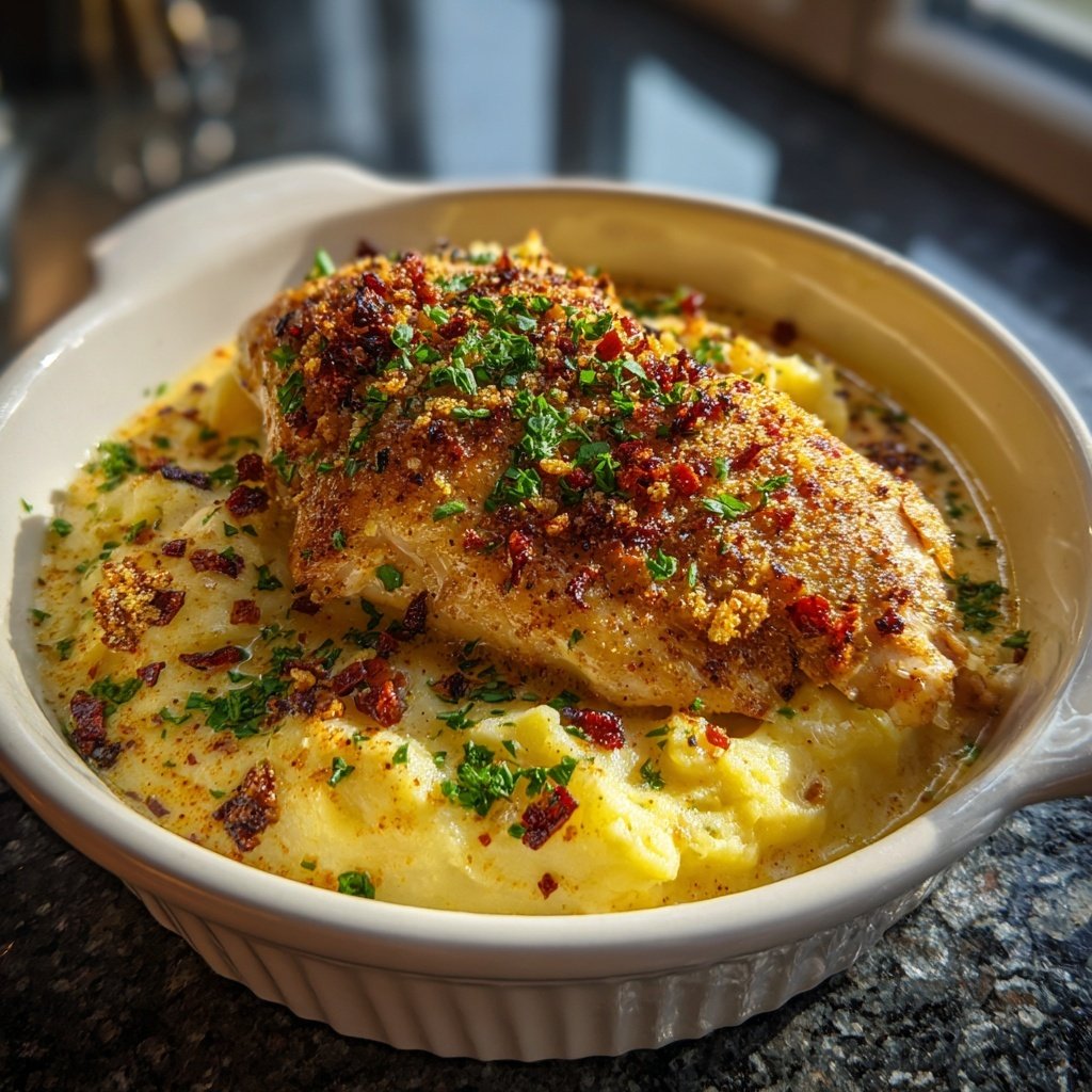 Hausmannskost Cremiges Hähnchen mit Kartoffelpüree